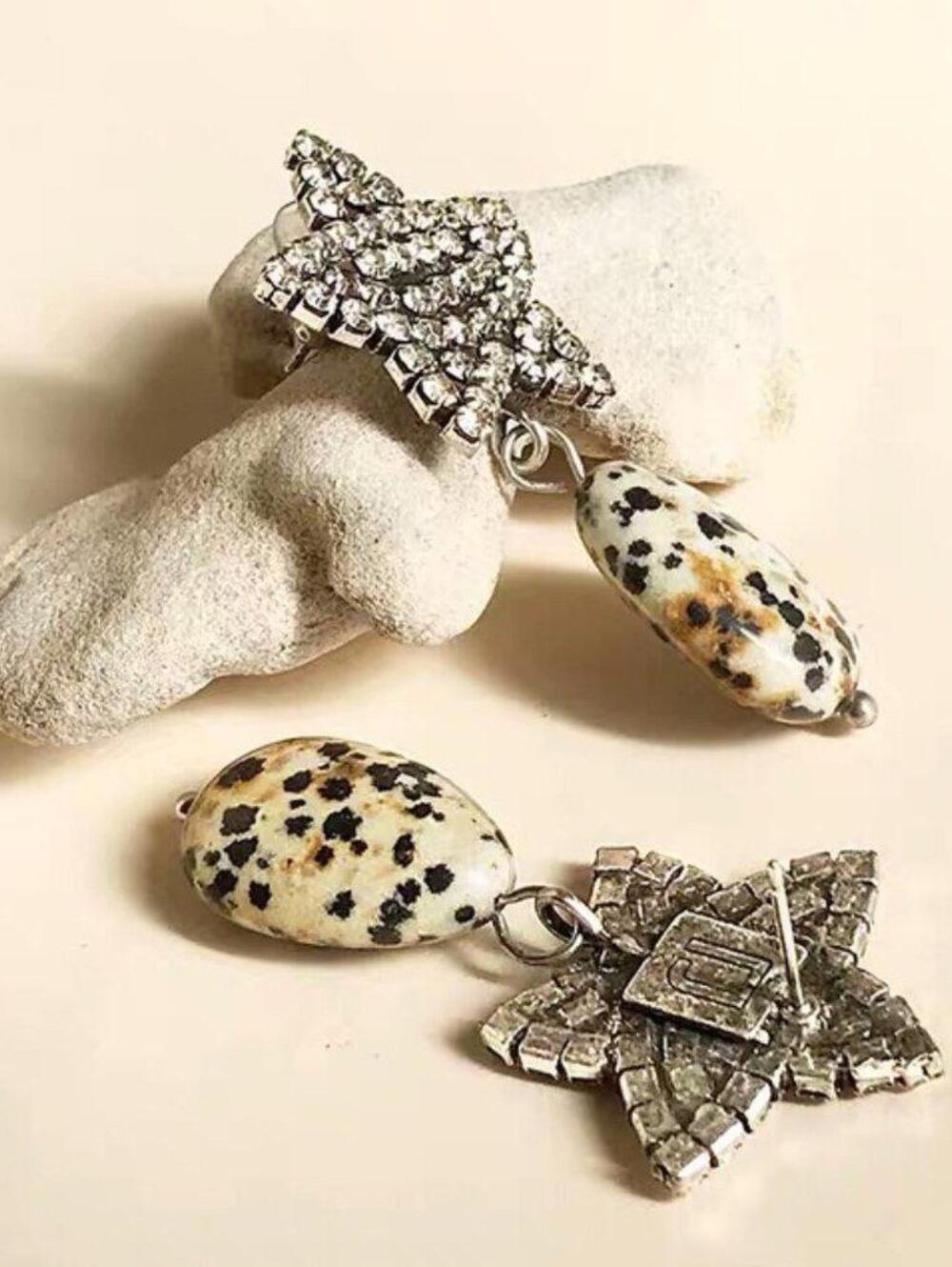 Dannijo Star Stone Drop Earrings